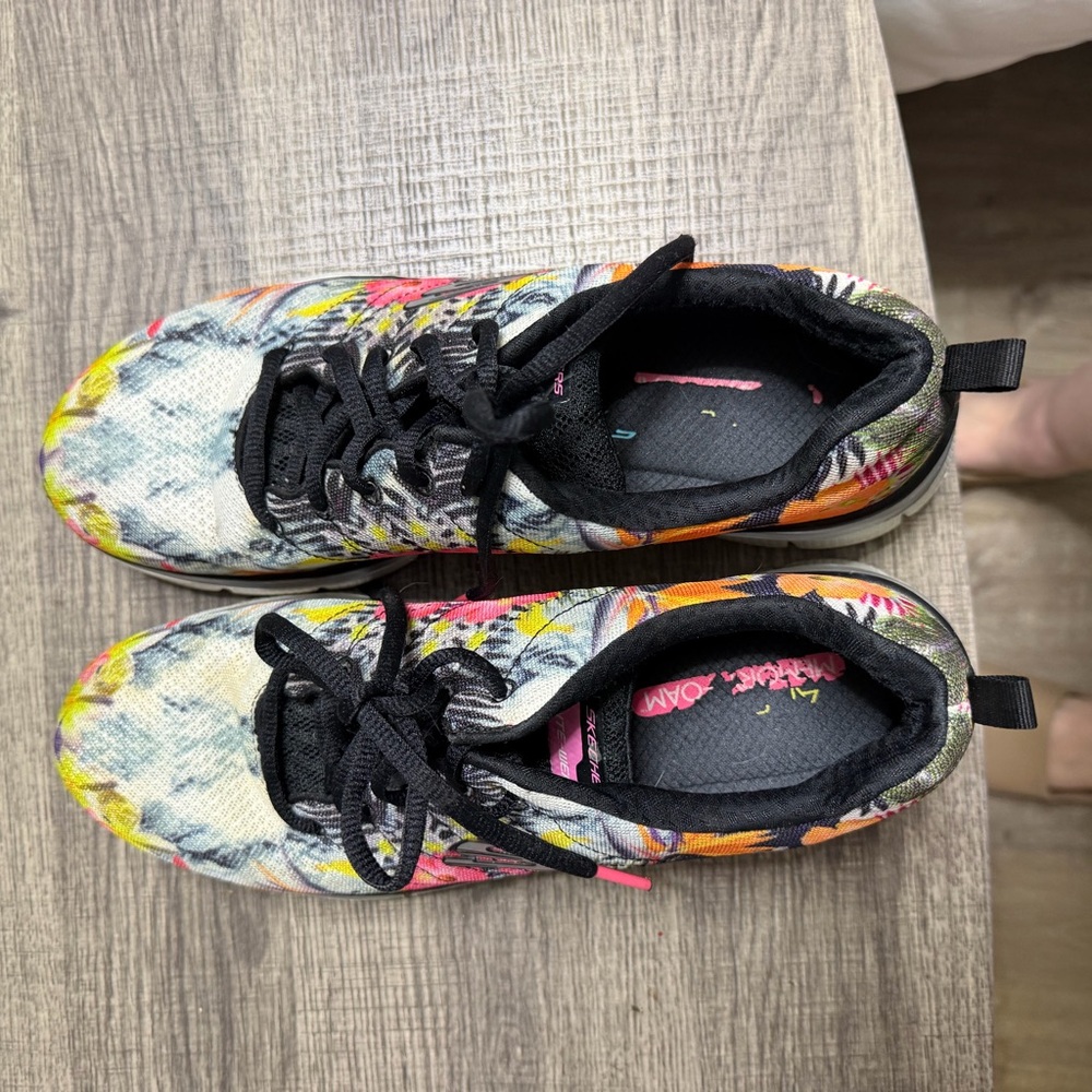 Skechers Colorful Athletic Shoes with Black Laces